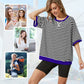 ✨New Arrival✨Women's Oversize Striped T-Shirts-4