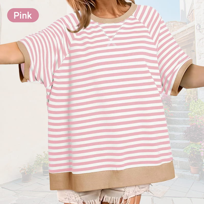 ✨New Arrival✨Women's Oversize Striped T-Shirts-10