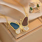 Hot Sale🔥Magnetic Gradient Gemstone Butterfly Necklace-4