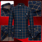 ✨New Arrival✨Men’s Lined Button-Down Plaid Shirt-4