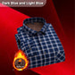 ✨New Arrival✨Men’s Lined Button-Down Plaid Shirt-11
