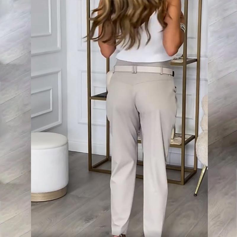 ✨New Arrival✨Women’s Solid Color Irregular Casual Pants-6