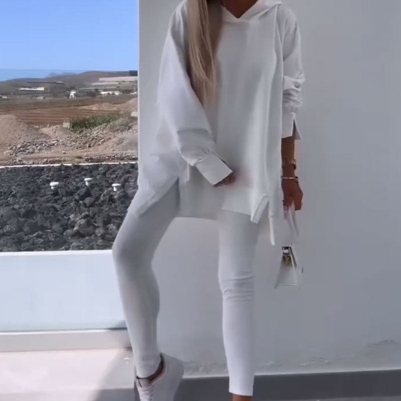 🍁Autumn New Releases🍁 💕Hooded Sweatshirt & Jogger Leggings 2-Piece Set-5