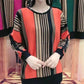 ✨New Arrival✨Stylish Women's Loose Striped Two-Color Top-2
