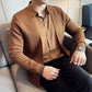 ✨New Arrival✨Men's Casual Solid Color Faux 2-Piece Top-2