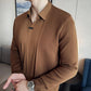 ✨New Arrival✨Men's Casual Solid Color Faux 2-Piece Top-14