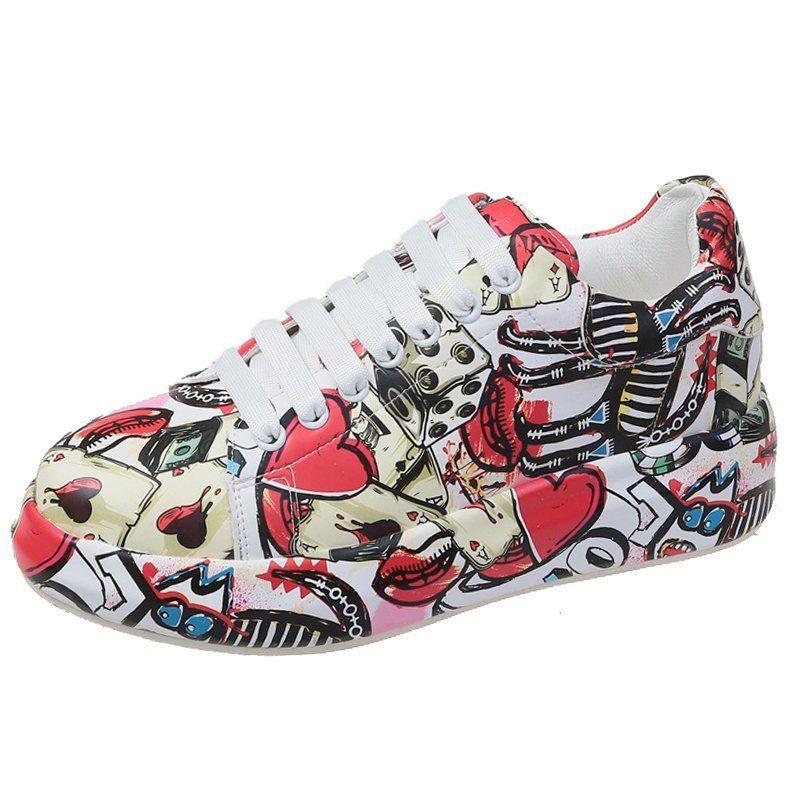 ✨New Arrival✨Unisex Round-toe Youthful Graffiti Casual Sports Shoes-12