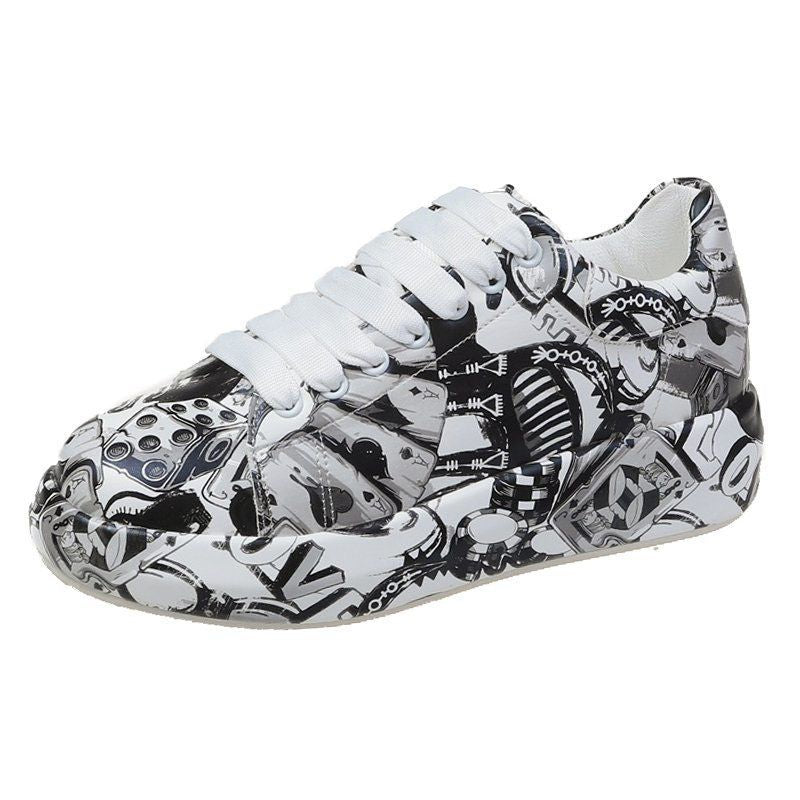 ✨New Arrival✨Unisex Round-toe Youthful Graffiti Casual Sports Shoes-14