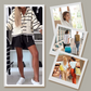 🍂Fall Specials🍂Women's Striped Button Down Hooded Coat-6
