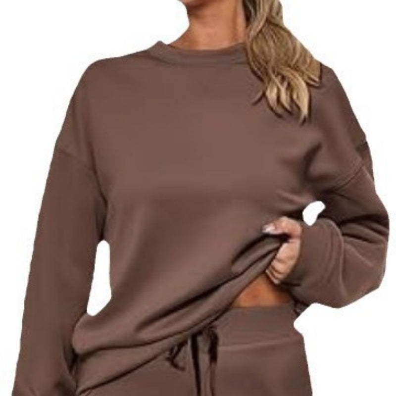 ✨New Arrival✨Round Neck Top Drawstring Pants 2-Piece Set-2