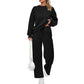 ✨New Arrival✨Round Neck Top Drawstring Pants 2-Piece Set-11