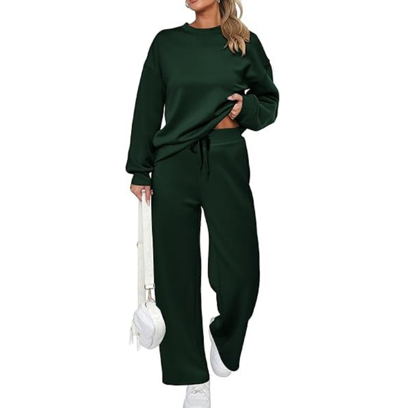 ✨New Arrival✨Round Neck Top Drawstring Pants 2-Piece Set-12