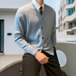 🍁New for autumn✨Men's V-Neck Open Front Sweater in Solid Colors-1
