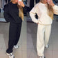 🍂Fall Specials 50% OFF🍂Women’s Round-neck Casual Sports Sweatshirt and Jogger Pants (2-piece Set)-6