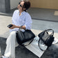 Super Large Capacity --44% OFF👜 Women's PU Leather Tote Bag with Matching Purse-3