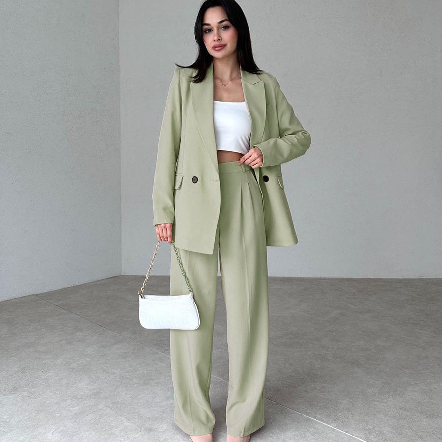 💕Hot Sale 55% OFF💕Women's Long 2-Piece Blazer Suit Set-2