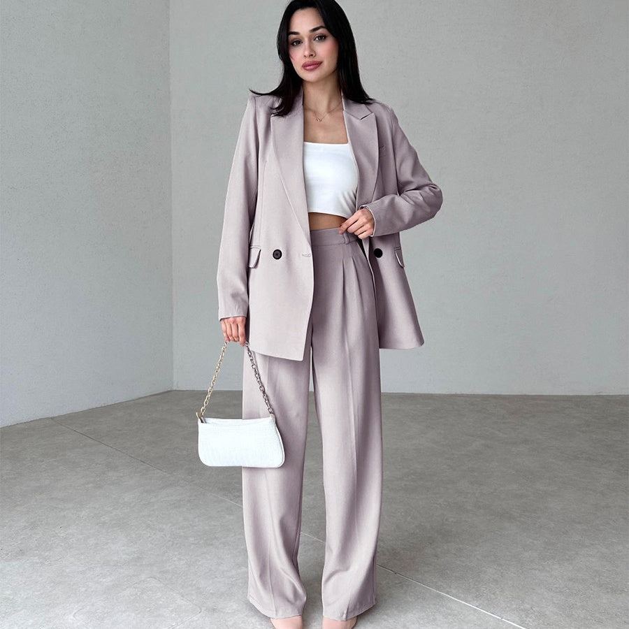 💕Hot Sale 55% OFF💕Women's Long 2-Piece Blazer Suit Set-1