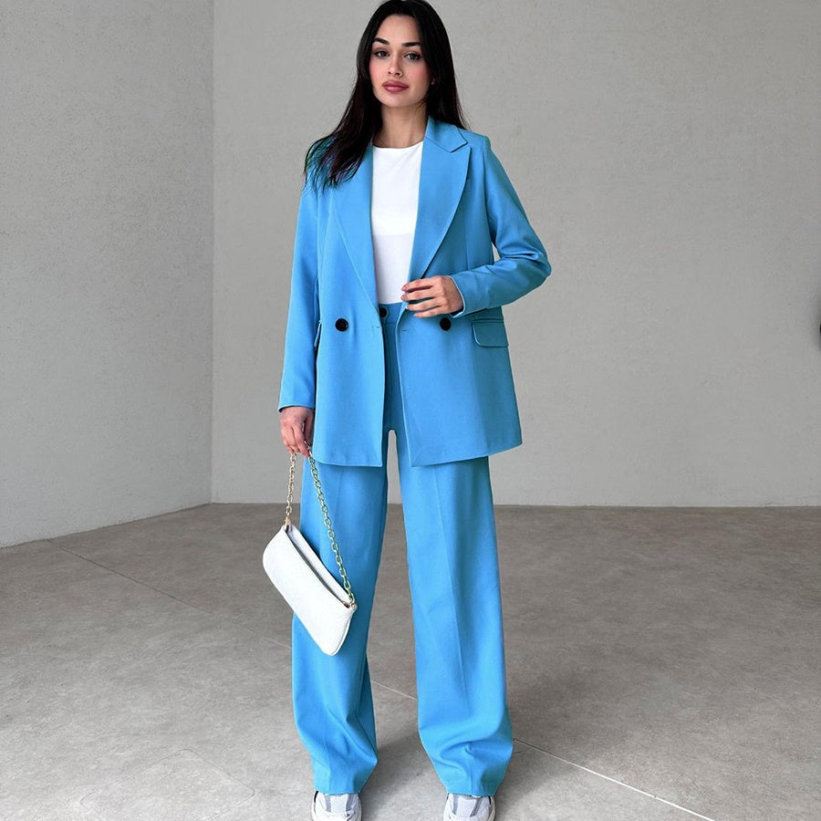 💕Hot Sale 55% OFF💕Women's Long 2-Piece Blazer Suit Set-4