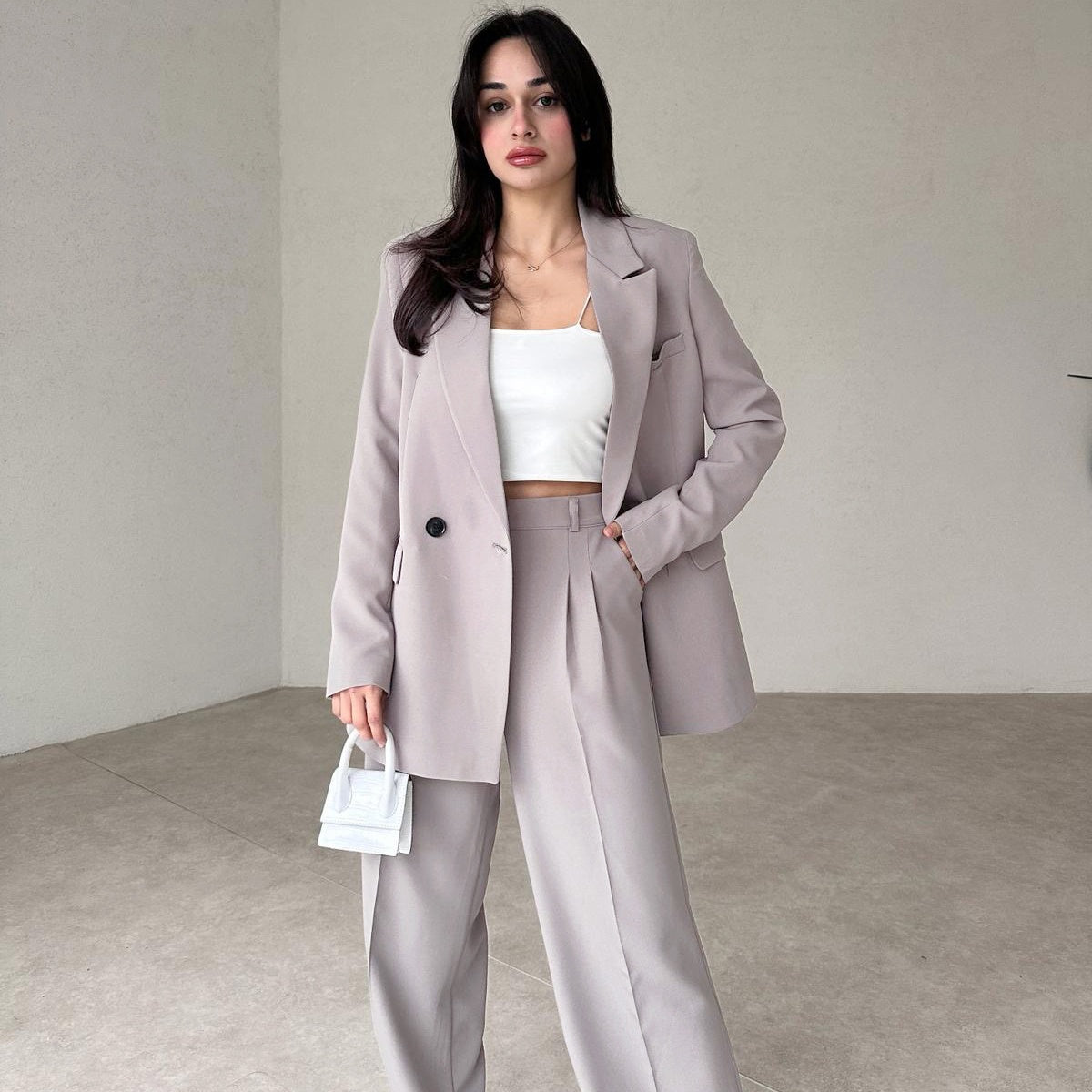 💕Hot Sale 55% OFF💕Women's Long 2-Piece Blazer Suit Set-8