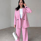 💕Hot Sale 55% OFF💕Women's Long 2-Piece Blazer Suit Set-6