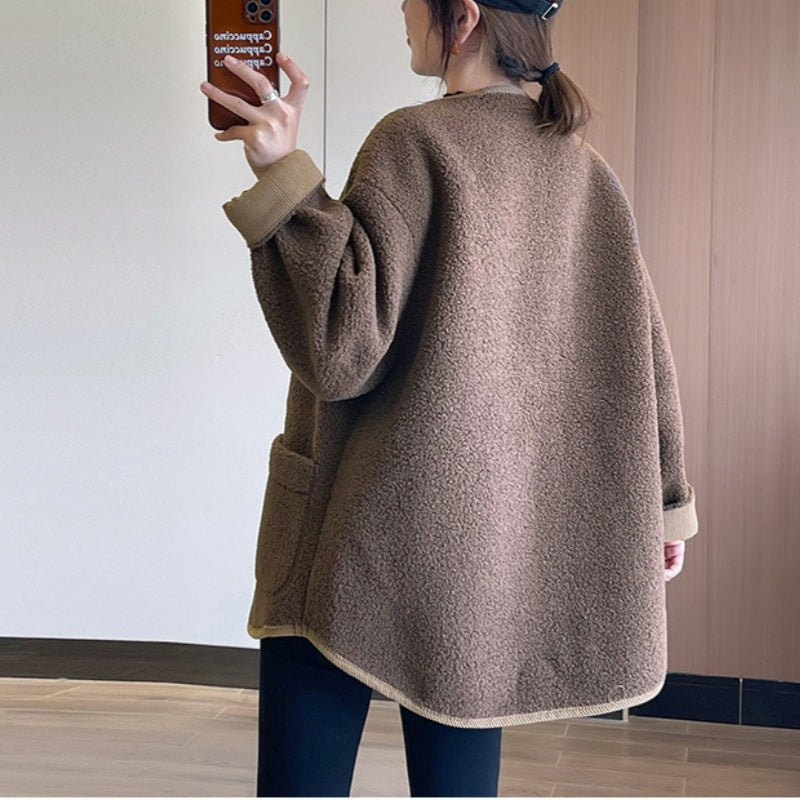 🍂Seasonal Specials❄️Solid Button Down Coats with Pockets-5
