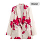 ✨New Arrival✨Women's Floral Print Long Sleeve Lapel Blazer & Pants Set-10