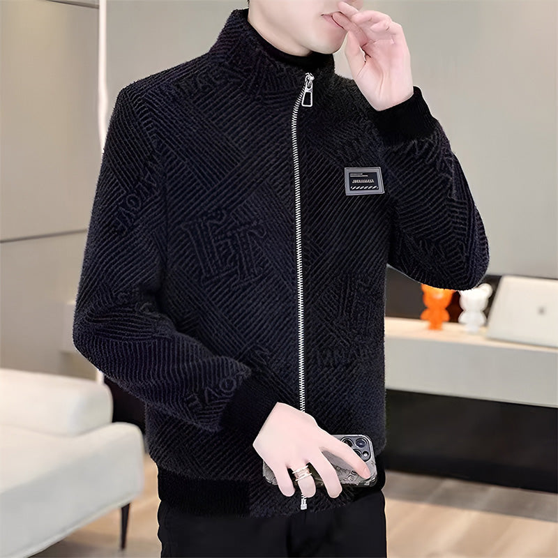 [Best Gift for Him] Men's Fashionable Warm and Casual Stand-up Collar Jacket-2