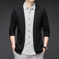 Men's Fake Two-Piece Striped Long-Sleeved Sweater-7