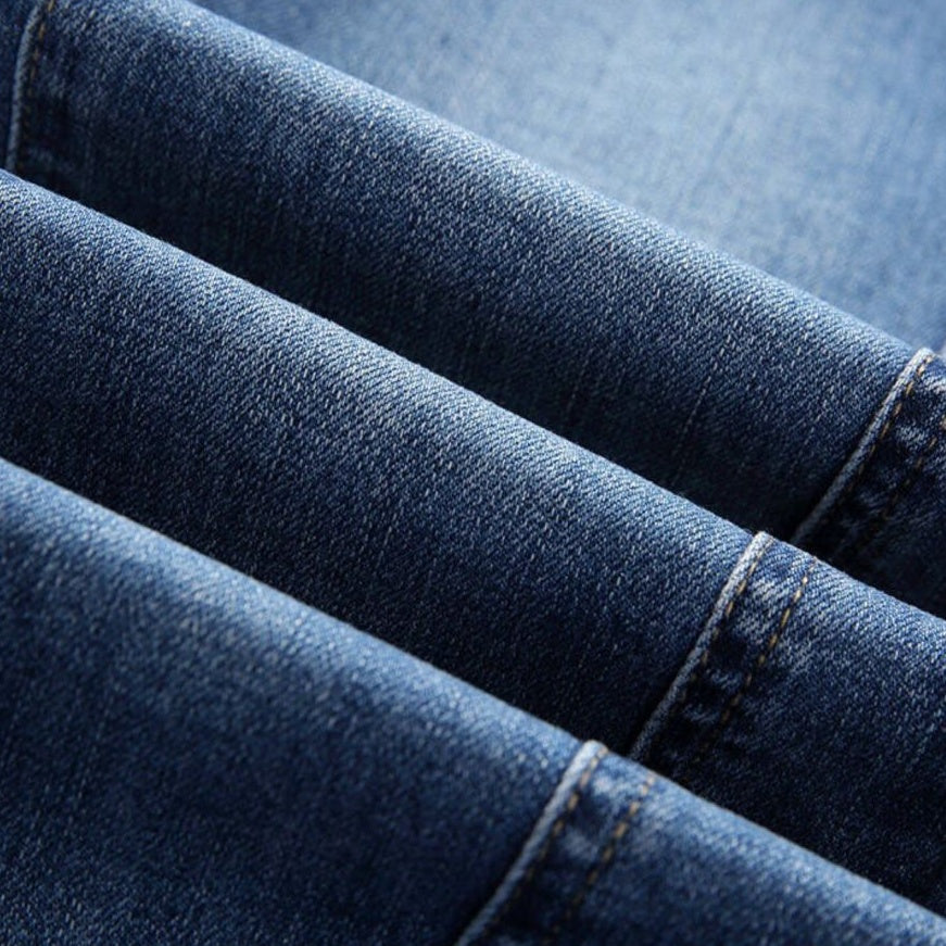 ✨New Arrival✨High-Waisted Flared Denim Jeans with Split Hem-7
