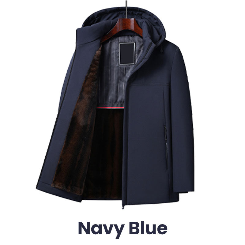 🥰Early Black Friday Offer🥰warm gift - Men's Warm Thickened Hooded Jacket-8