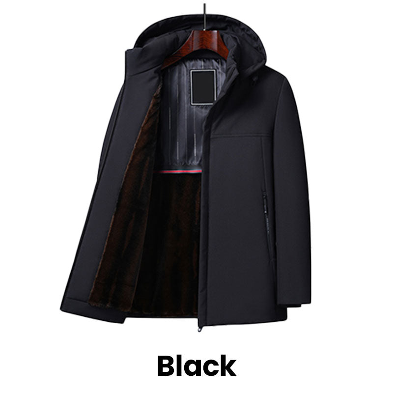 🥰Early Black Friday Offer🥰warm gift - Men's Warm Thickened Hooded Jacket-9