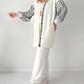 🌷Limited Time 43% OFF💞Balloon Sleeve Striped Knitwear Cardigan & Pants Two-piece Set-6