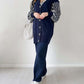 🌷Limited Time 43% OFF💞Balloon Sleeve Striped Knitwear Cardigan & Pants Two-piece Set-10