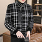 🌷Limited Time 59% OFF💞Men’s Stylish Padded Thick Tweed Jacket with Stand Collar-4