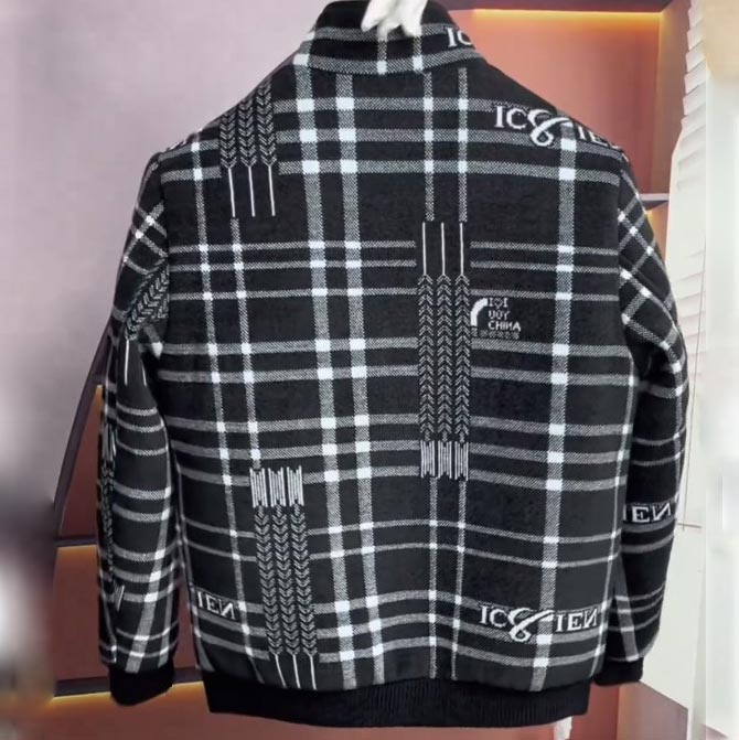 🌷Limited Time 59% OFF💞Men’s Stylish Padded Thick Tweed Jacket with Stand Collar-10