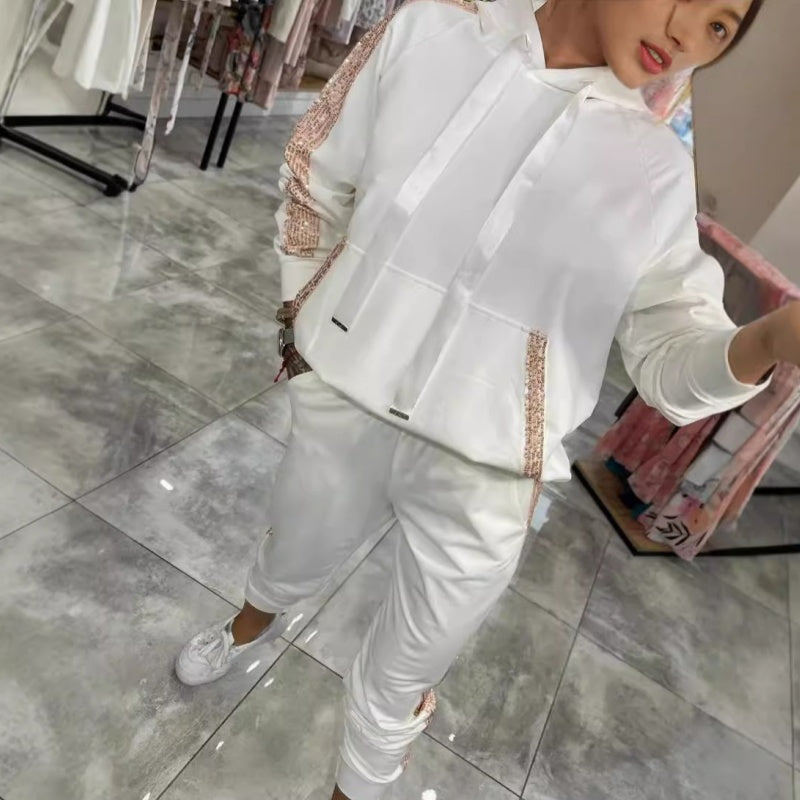 🌷Limited Time 47% OFF💞Women’s Drawstring Hooded Tops ＆ Pants 2-Piece Set-11