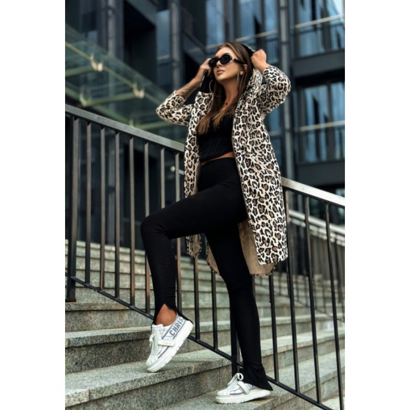 🌷Limited Time 49% OFF💞Women's Trendy Zebra & Leopard Pattern Coat-2