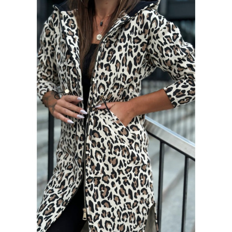 🌷Limited Time 49% OFF💞Women's Trendy Zebra & Leopard Pattern Coat-4