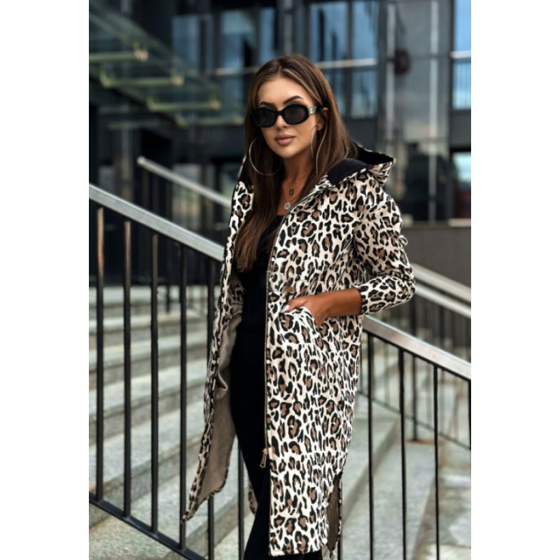 🌷Limited Time 49% OFF💞Women's Trendy Zebra & Leopard Pattern Coat-3