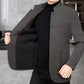 Casual Faux Tweed Blazer for Fall & Winter-1