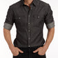 The Denim Western Zip Shirt-5