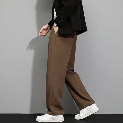 SPRING SUMMER ICE SILK STRAIGHT LEG PANTS-6