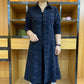 🌷Limited Time 50% OFF💞Women's Autumn Printed Button-Down Long Trench Coat-2