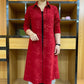 🌷Limited Time 50% OFF💞Women's Autumn Printed Button-Down Long Trench Coat-4