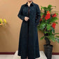 🌷Limited Time 50% OFF💞Women's Autumn Printed Button-Down Long Trench Coat-5