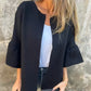 🌷Limited Time 51% OFF💞Women's Round Neck Flare Sleeve Short Jacket-1