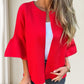 🌷Limited Time 51% OFF💞Women's Round Neck Flare Sleeve Short Jacket-5