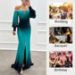 ✨New Arrival✨Women’s Gradient Off Shoulder Slit Long Dress-6