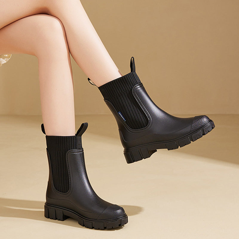✨New Arrival✨Waterproof Non-Slip Thick Sole Mid-Calf Boots-3