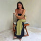 Jaime Abstract Floral Print Elasticated Off Shoulder Vacation Loose Maxi Dress-3
